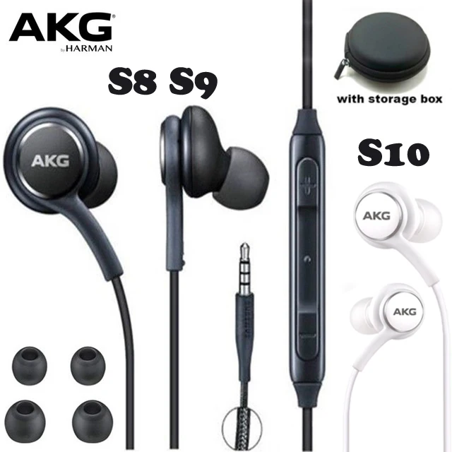 AKG Earphones Black EO IG955 3.5mm In ear with Microphone Wire Headset