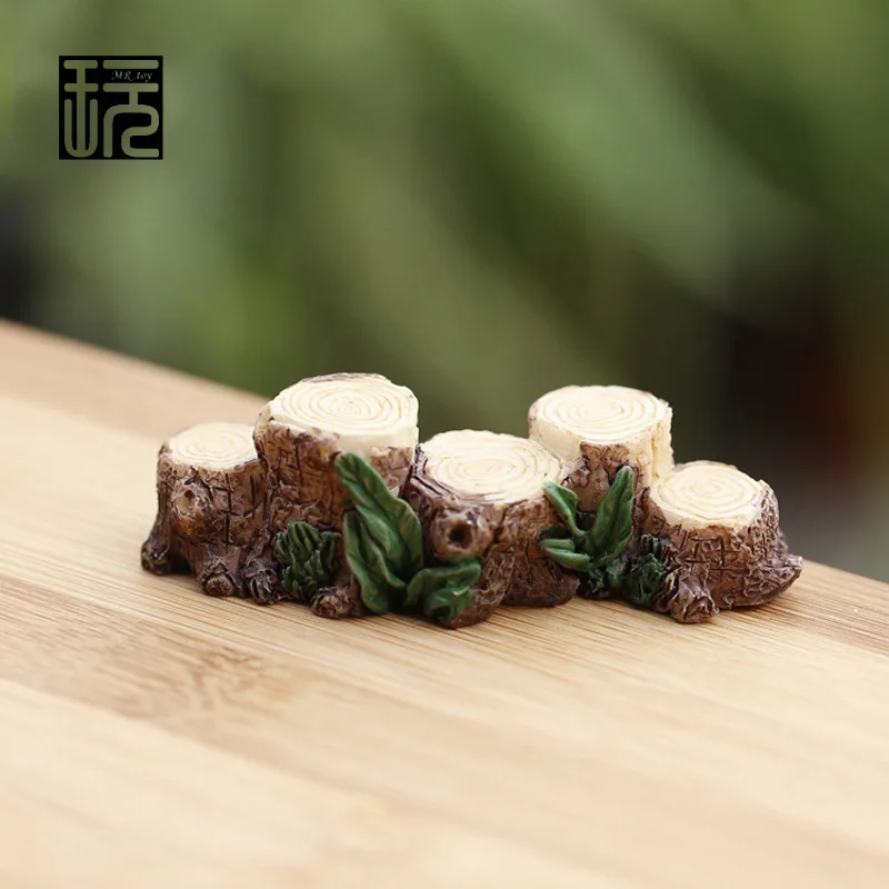 

Tree Stump Bridge Model Mini Resin Fairy Garden Miniatures DIY Doll House/ Terrarium/ Succulents/ Micro Landscape Decoration