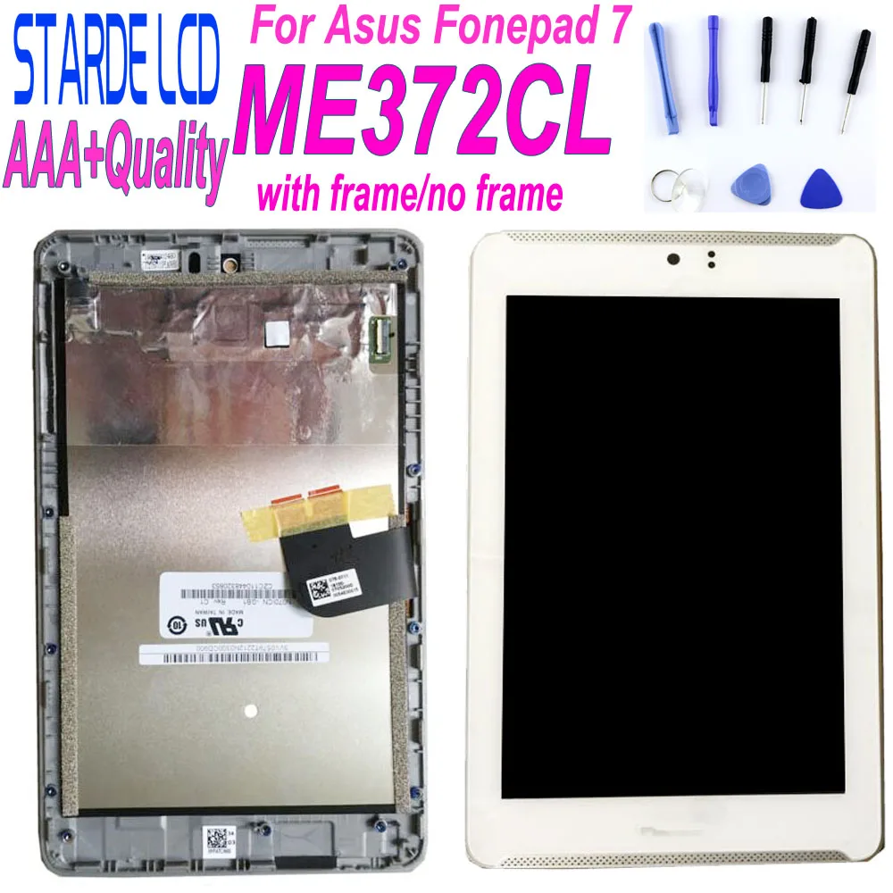 ЖК дисплей STARDE 7 дюймов для Asus Fonepad K00E ME372CG K00Y ME372CL ME372 с рамкой|ЖК-экраны и панели