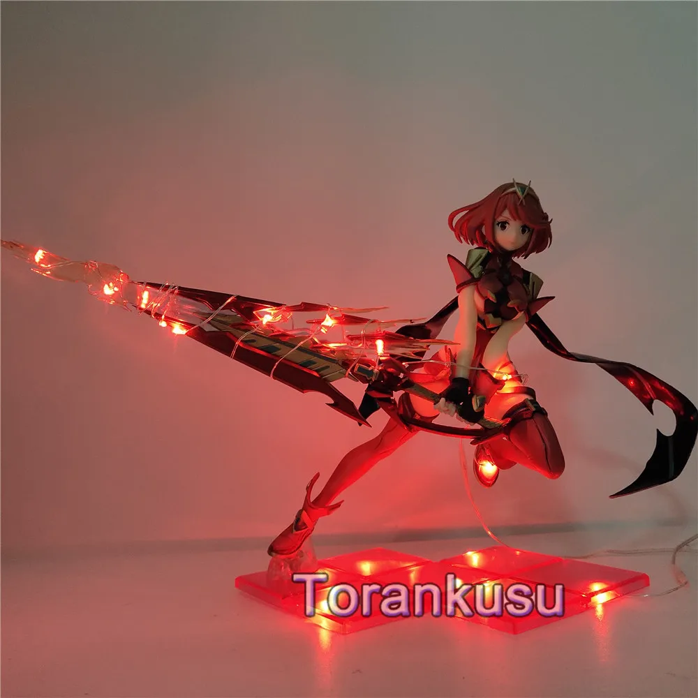 Xenoblade Chronicles 2 Pyra Homura DIY светодиодный светильник ПВХ фигурка аниме Коллекционная Фигурка Homura подарки игрушки для детей