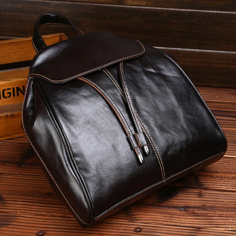 2017 Fashion Genuine Leather Women Backpack High Quality Ladies Backpack Teenage Girls School Bag Famous Brand