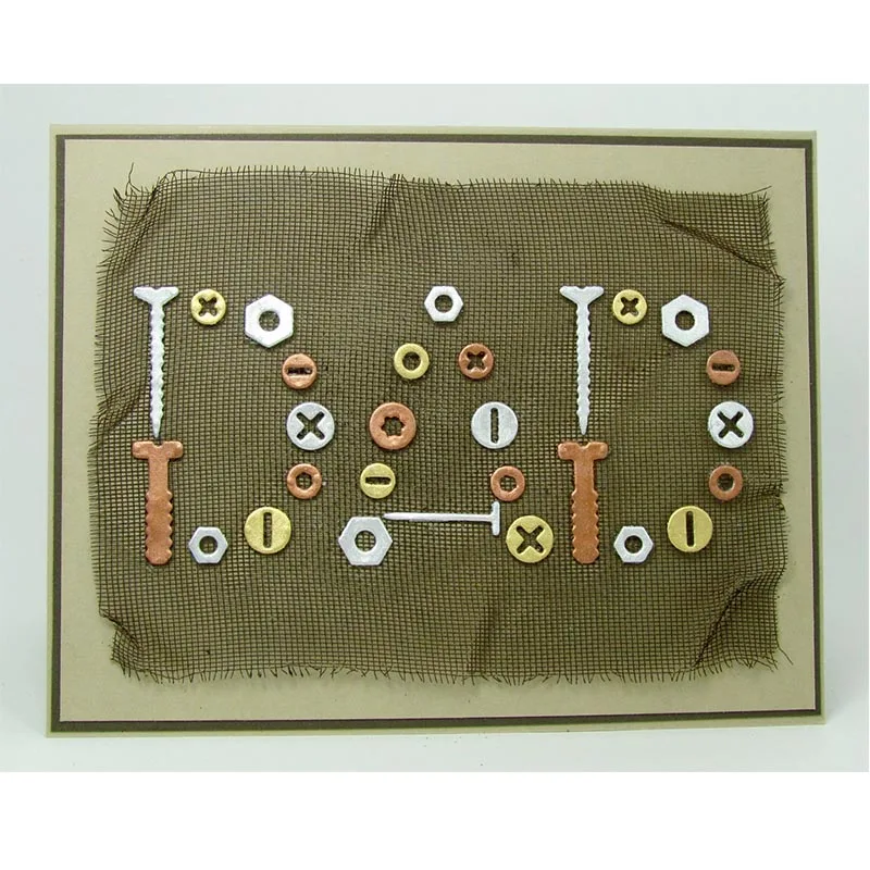Hammer Screw Tool Sets Metal Cutting Dies StencilS For DIY Scrapbooking Decorative Embossing Suit Paper CardS Die Cutting 2018