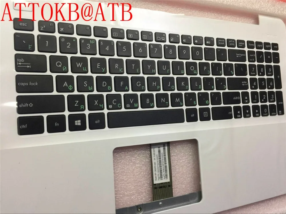 Новая русская клавиатура для ноутбука Asus X555 X555L A555L F555L R556L VM510L W519L Y583L R556 W509 клавиатура Упор для рук крышка с C