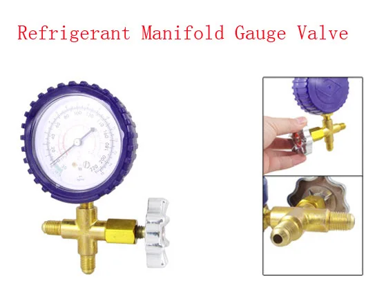 1/" NPT резьба круглый хладагент манометр клапан для холодильника