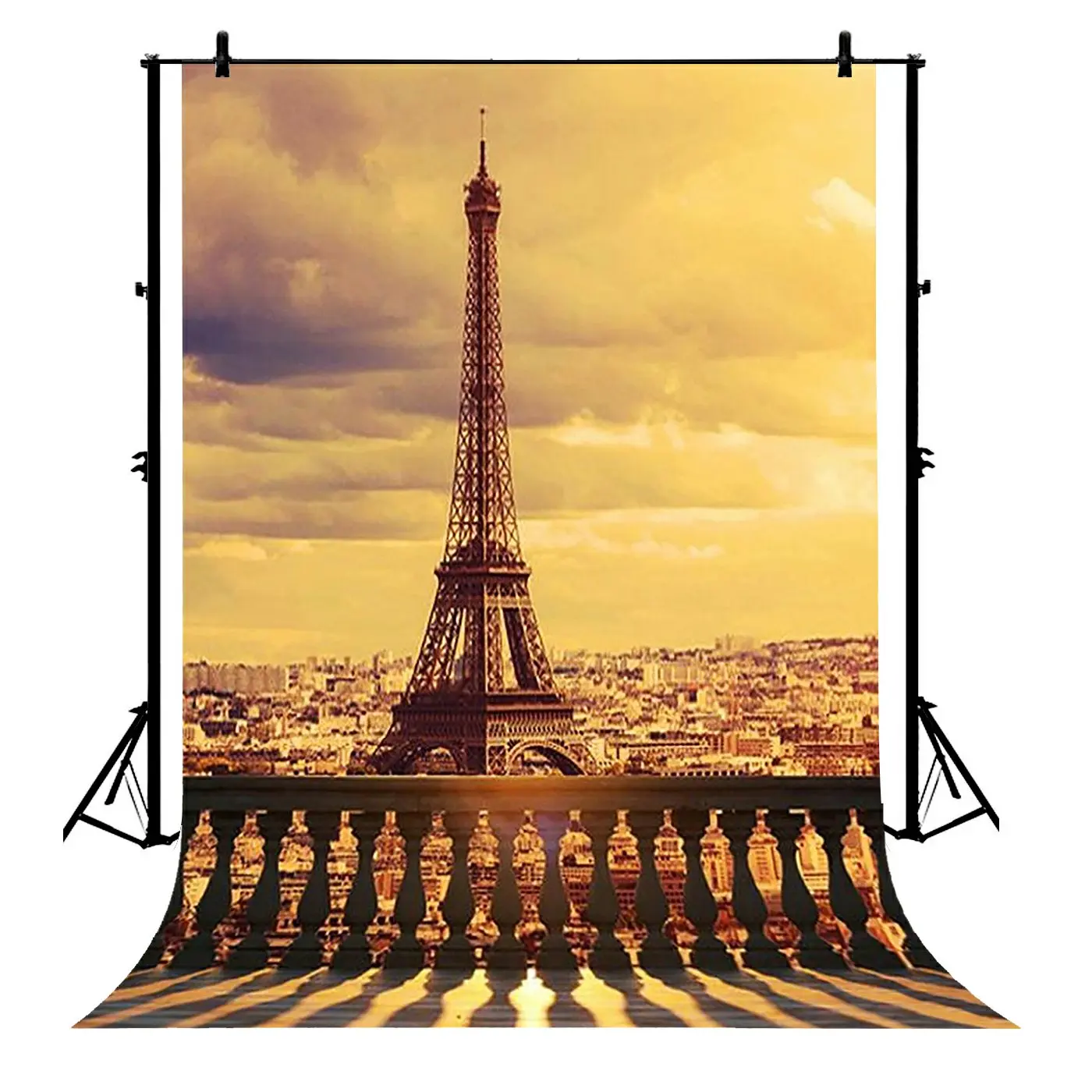 5x7ft Paris Eiffel Tower Polyester Photo Background Portrait Backdrop | Электроника