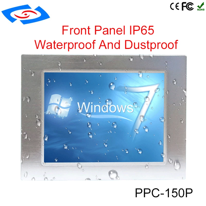 Лидер продаж 15 "промышленный Панель ПК с сенсорным экраном безвентиляторный дизайн Поддержка XP/Win7/Win8/Win10/Linux Системы дополнительный WI-FI & 3g