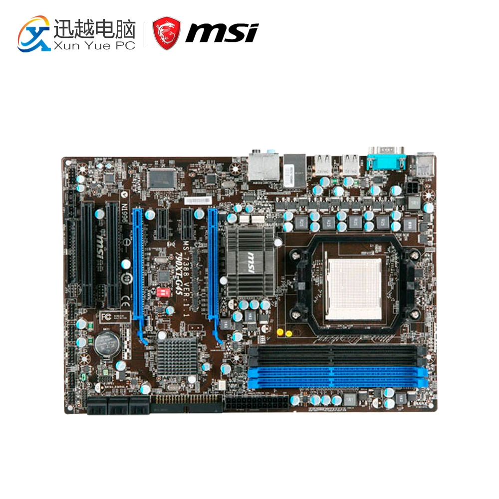 

MSI 790XT-G45 Desktop Motherboard 790X Socket AM3 DDR2 8G STAT2 USB2.0 ATX