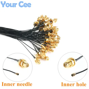 

5PCS SMA Connector SMA to IPX Adapter Cable WIFI/GSM/3G/GPS/4G Module Cable Pigtail Cable 1.13mm Female Inner Hole Inner Needle