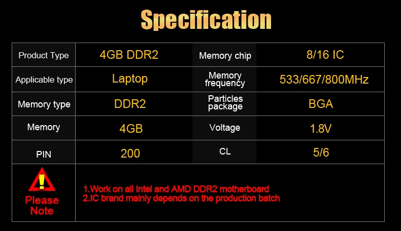 Ноутбук VEINEDA ddr2 ram 4 gb 2gb Sodimm memory ram 4gb 800Mhz 667mhz ноутбук для Intel amd mobo поддержка  ddr2