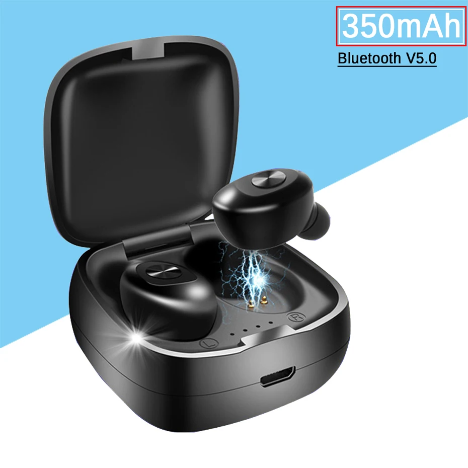 Bluetooth 5 0 XG12 TWS Earphone Stereo Wireless Earbus HIFI Sound Sport Earphones Handsfree Gaming Headset with Mic for Phone