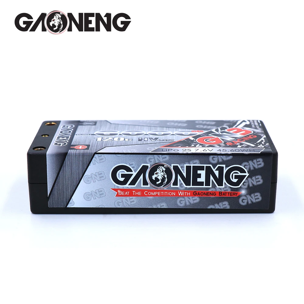 Gaoneng GNB 6000mAh 2S 7,6 V LiHV 120C/240C жесткий чехол коротышка LiPo батарея для RC HPI HSP 1/10 RC автомобиль B5M 22 RB6 22T SCT Scx10