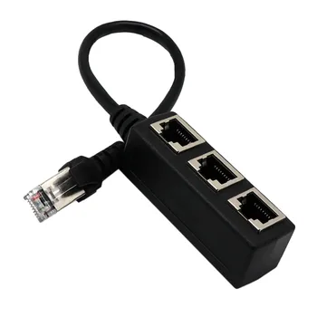 

VONETS 1 to 3 Ways Ports RJ45 Ethernet Network Splitter Adapter Socket Cable Plug Interface LAN Network Connector Accessories