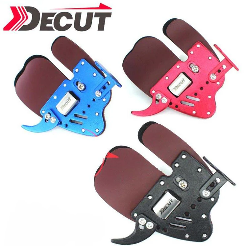 

DECUT HOCKII Archery Finger Tab Guard Protection Check Pad Recurve Bow Gloves Tab Tradition Bow Hunting Shooting Bow and Arrow