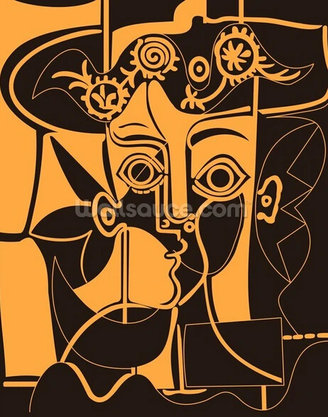 Custom Retro Wallpaper Orange Picasso Murals For Bedroom Living Room Kitchen Wall Background Wall Waterproof Pvc Wallpaper Wallpaper Mural Photo Mural Stickerwallpaper Murals Wall Aliexpress