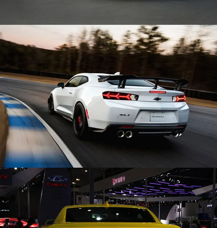 Автомобильный Стайлинг для Chevrolet Camaro- задние фонари светодиодный динамический сигнал поворота задние фонари задний фонарь светодиодный DRL+ тормоз+ парк