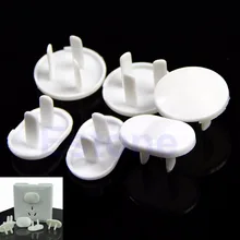 10 шт белая электрическая розетка 2 или 3 штепсельная крышка Детские крышки для защиты детей безопасность#0712