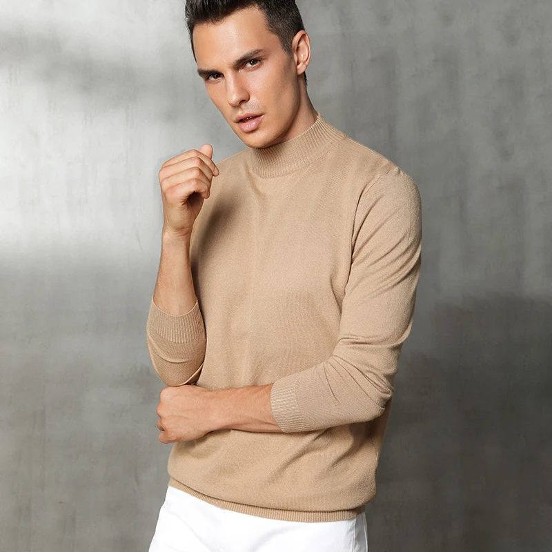 Aliexpress.com : Buy Men'S Cashmere Wool Knitted Sweater turtleneck ...