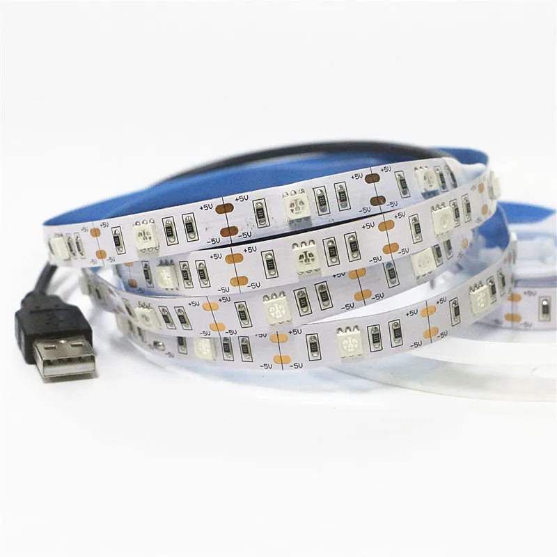 50 см 1 м 5 2 USB СВЕТОДИОДНАЯ УФ лента лампа 5050 SMD 30 светодиодов/м DC В ультрафиолетовая