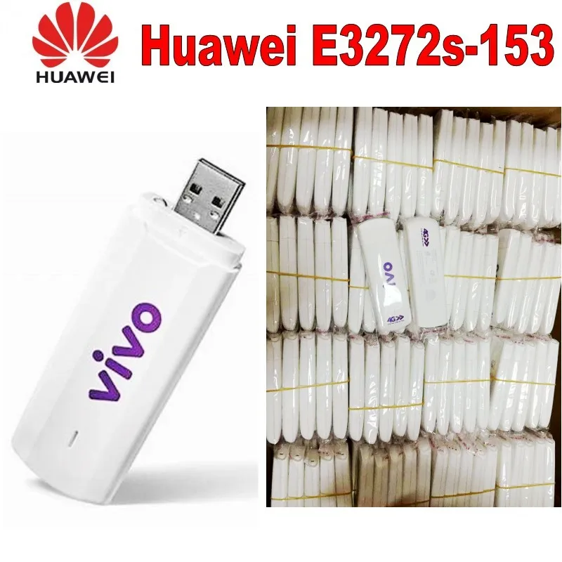 

Lot of 100pcs Huawei NEW E3272S-153 4G LTE 150mbps CAT4 USB MOBILE BROADBAND MODEM UNLOCKED