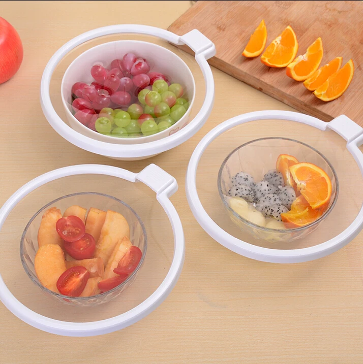 ECO-FRIENDLY 6PCS/SET home vacuum food sealer preservation cover food Kitchen sealed Lids stretch and fresh food preservation