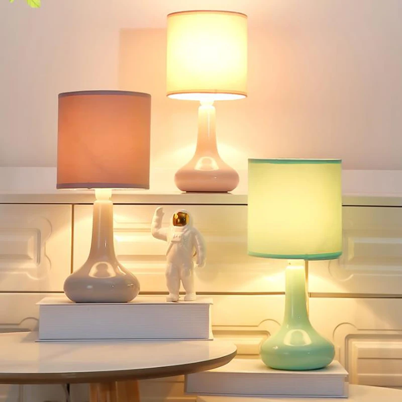 

Are Deco LED Ceramic Table Lamps decorative home lighting fixture living room bedroom study hotel room LED ceramic Table Lights