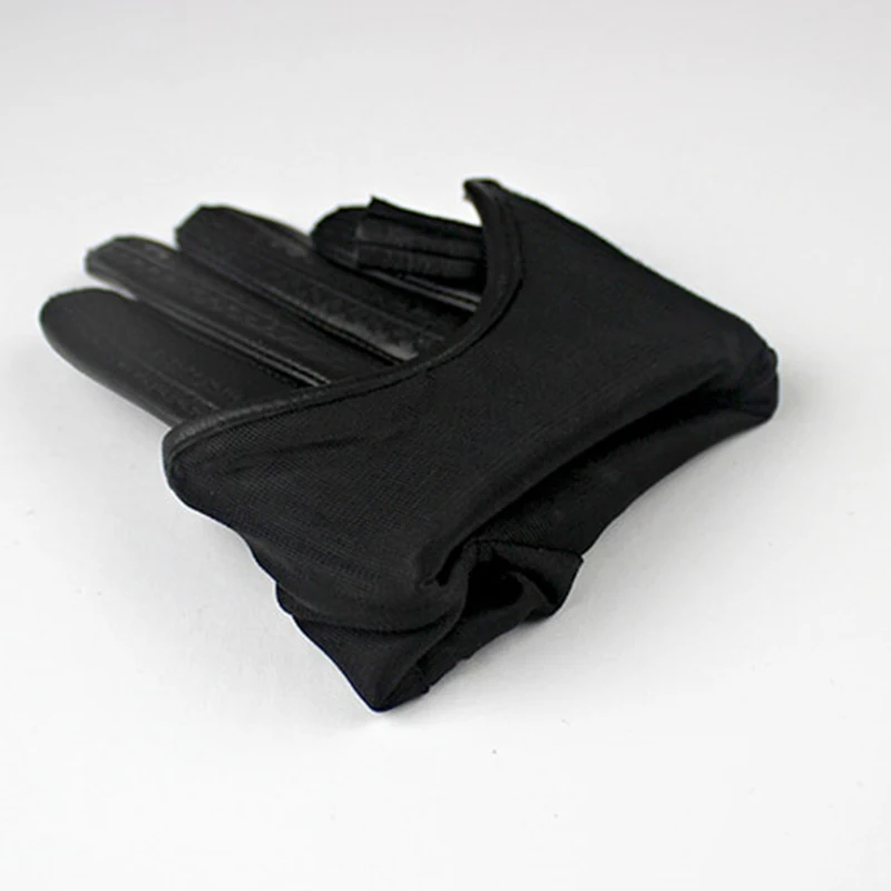 Перчатки для сенсорного экрана из натуральной кожи; импортные перчатки из козьей кожи с кисточками на молнии; короткие Стильные черные перчатки в европейском стиле; женские перчатки для сенсорного экрана; WZP17