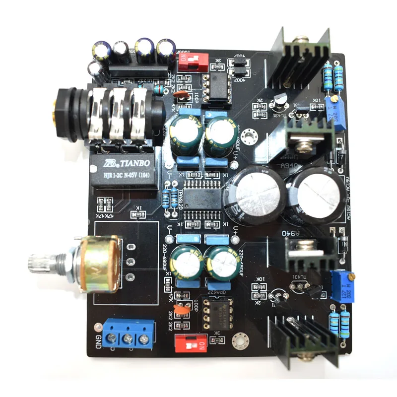 TPA6120A NE5534 Headphone Amplifier Board UPC1237 Protective Circuit for 32-600 ohm speaker amplificador audio G9-007