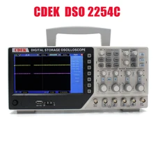 CDEK DSO2254C цифровой осциллограф 4 канала 250 МГц ЖК-ПК портативный USB осциллографы+ EXT+ DVM+ Функция автоматического диапазона