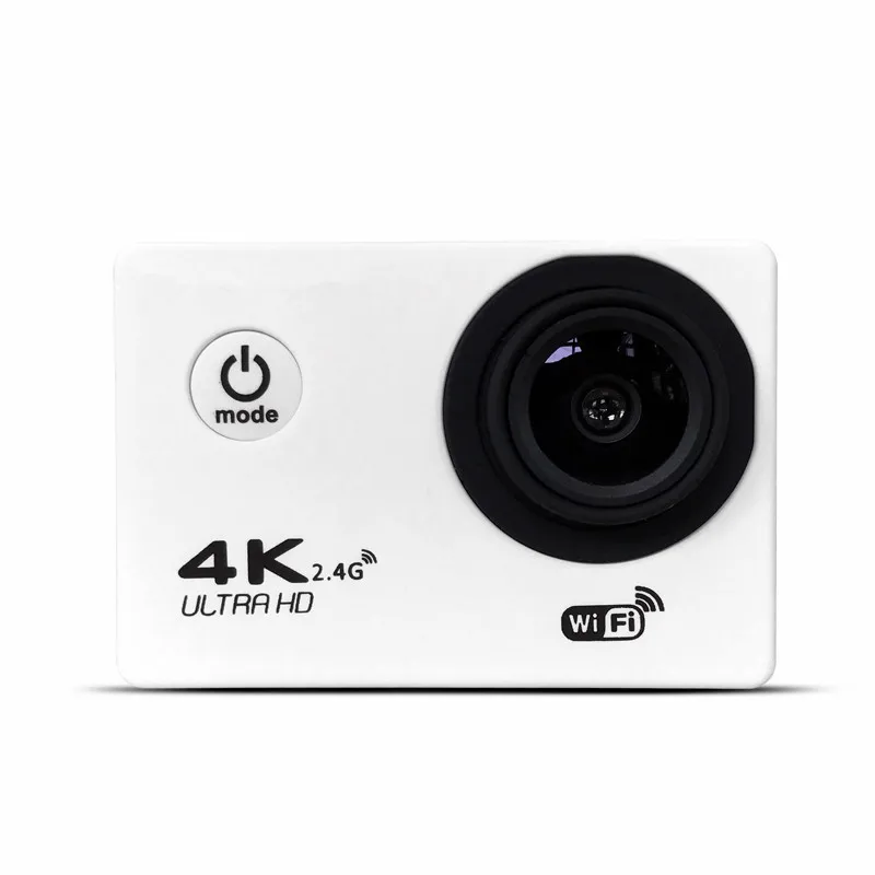 Ультра HD 4 K экшн-камеры видеокамеры Wi-Fi 16MP 170 go cam 4 K deportiva 2 дюйма f60 водонепроницаемая Спортивная камера pro 1080P 60fps cam - Цвет: White