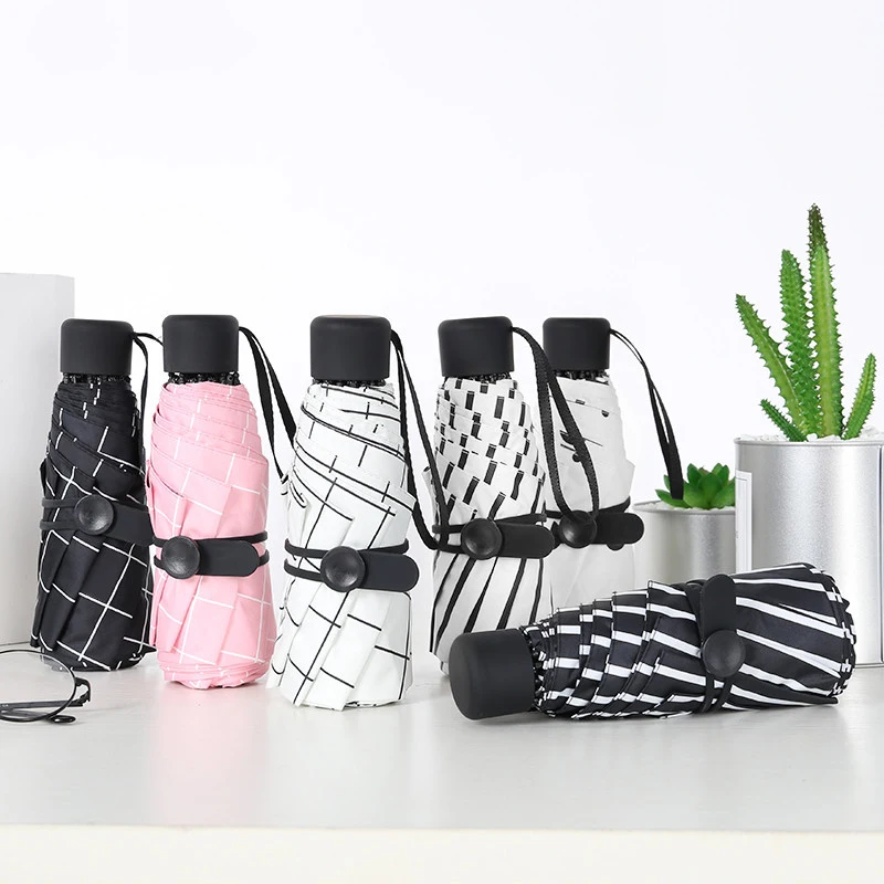 

Quality Mini Pocket Umbrella Women A sunny day and Rainy Ms. Fashion Folding Small Umbrellas wind proof Uv sun umbrella
