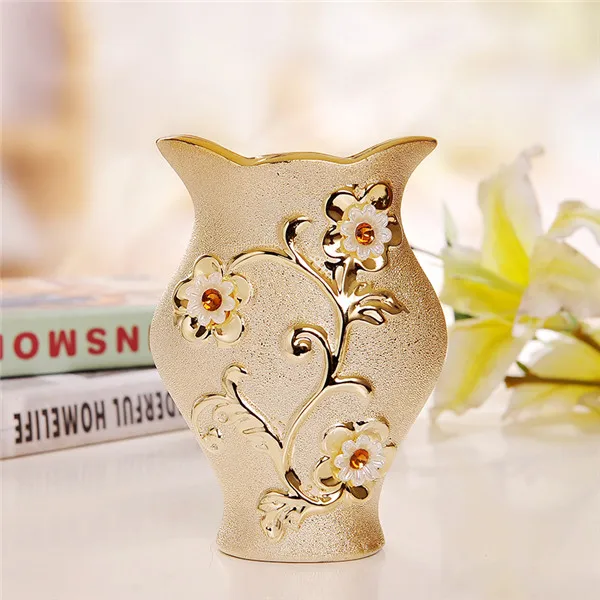 Details about   New Luxury Ceramic Home Wedding Decorative Creative Design Porcelain Flower Vase 