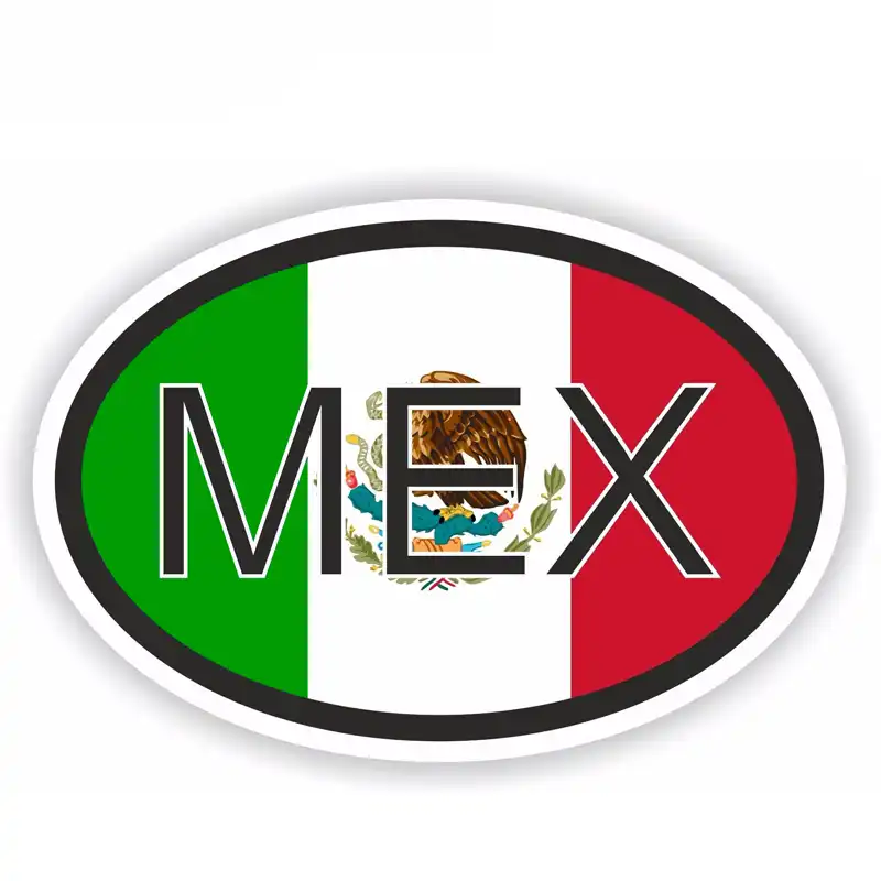 Yjzt 11 6cm 7 8cm Personality Mexico Country Code Car Sticker Motorcycle Reflective Decal 6 1808 Car Stickers Aliexpress