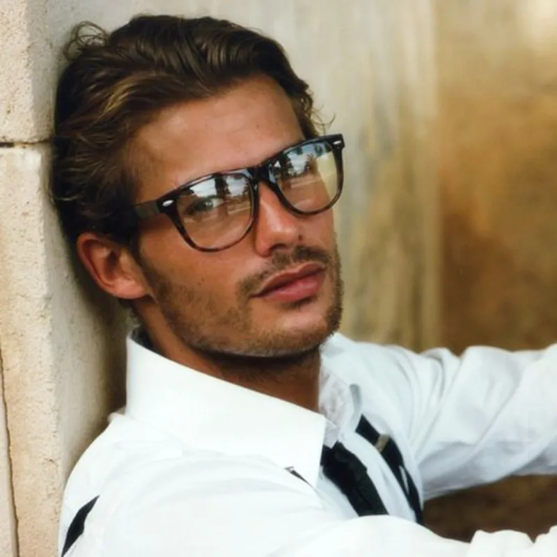 mens clear fashion glasses