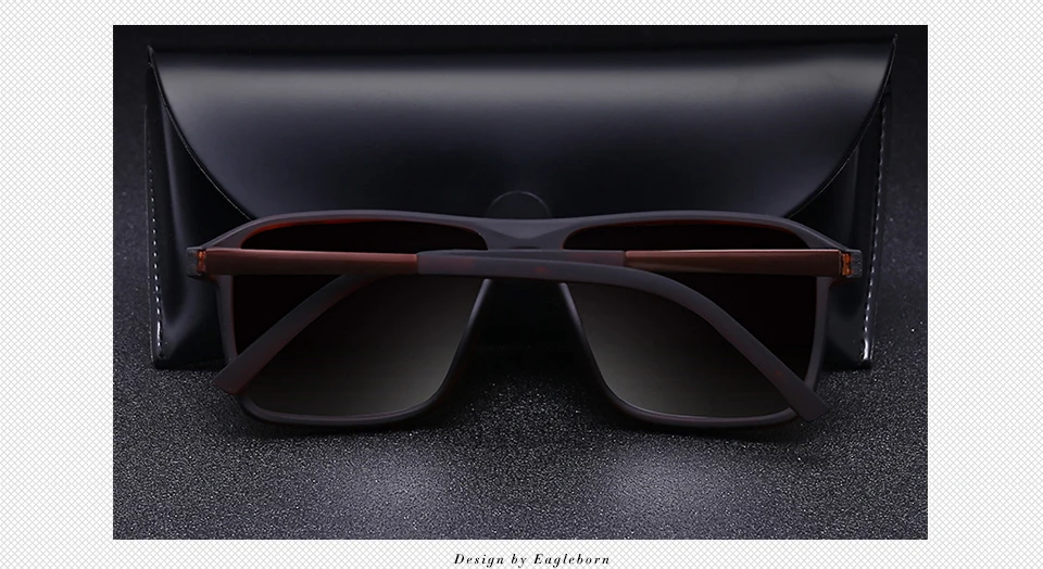 EAGLEBORN Polaroid Солнцезащитные очки Мужские квадратные Винтажные Солнцезащитные очки известный бренд солнцезащитные очки поляризационные солнцезащитные очки ретро Feminino для мужчин
