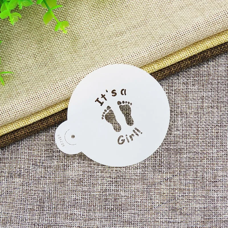1.5" It's a Boy/Girl Candy Cookie Stencils, Cupcake Stencil, Stencils for Cake Decorating,Coffee Stencil ST-713