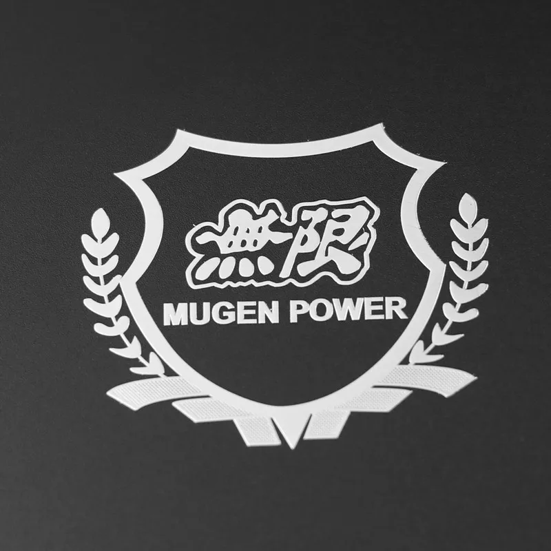 

2PCS Excellent 3D metal car sticker Emblem Badge case For Honda Mugen Power Accord CRV Hrv Jazz Fit Auto Stickers Car Styling