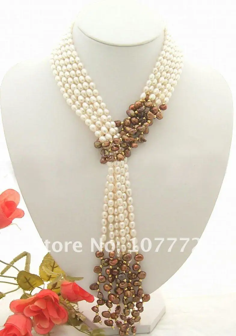 

49" 3 strands Pearl Reborn Keshi Pearl Necklace