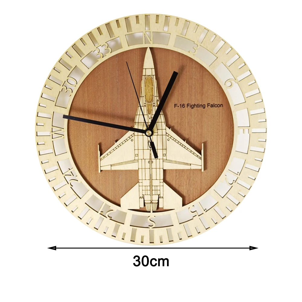 Креативные бесшумные настенные часы в стиле ретро, не тикающие, с F-16, боевого Сокола, самолета, самолета, настенные часы, персональные 3D Современные часы