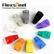 10 Pcs Soft Plastic Ethernet RJ45 Cable Connector Boots Plug Cover Strain Relief Boots Home Network Tools Kit Multicolor