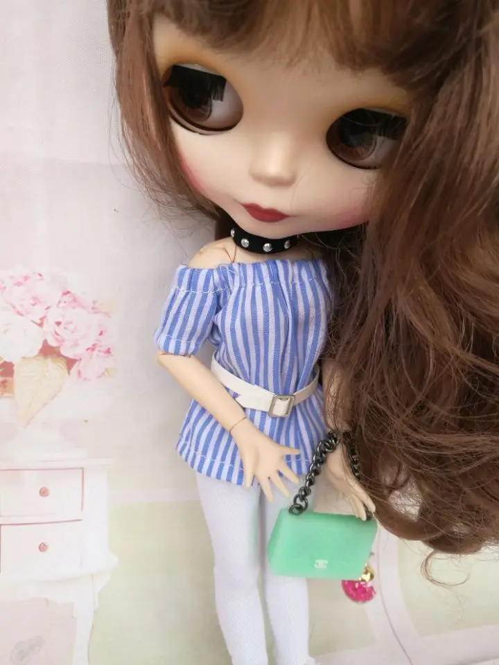 leoglint Blythe Doll Clothes Coat and Tube top and Pants Clothing for Blythe Doll 30 cm 1/6 Bjd Dolls Azone ICY Licca Doll leoglint Blythe Doll Clothes Coat and Tube top and Pants Clothing for Blythe Doll 30 cm 1/6 Bjd Dolls Azone ICY Licca Doll