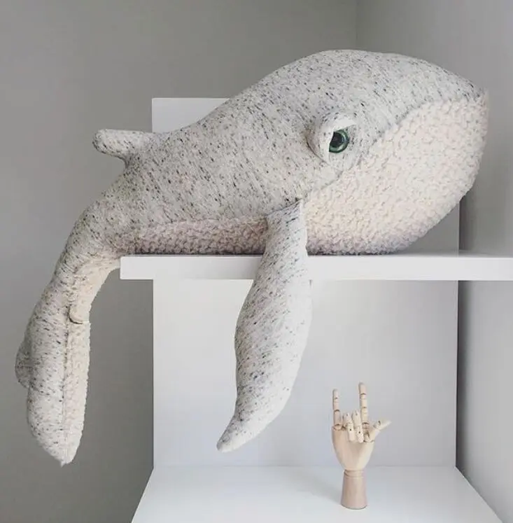 

Big Cute Animals Dolphin Octopus Cushion Pillow Stuffed Plush Dolls Calm Sleep Toys Nordic Style Kids Photo Props Bed Room Decor