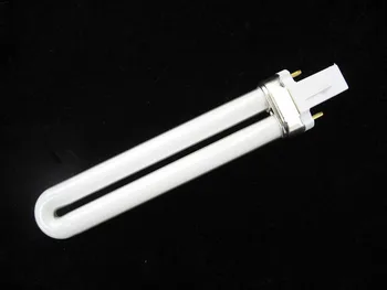 

7w 9w UV Twin Tube Curing Lamp Bulbs Gel Nail Art Dryer Replacement Curing Make Up for electric Ballast 12 pcs / set