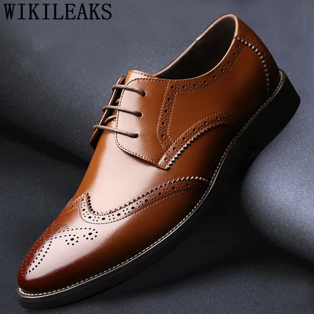 italian mens pointed toe dress shoes luxury brand wedding