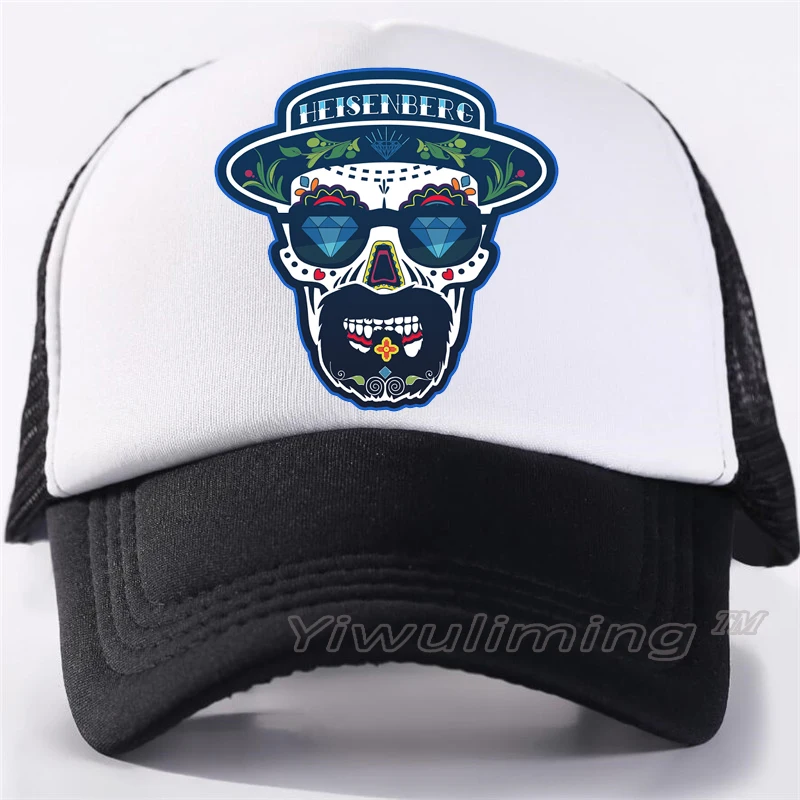 

NewSummer Trucker Caps heisenberg Cool Summer Black Adult Cool Baseball Mesh Net Trucker Caps Hat for Men Adjustable
