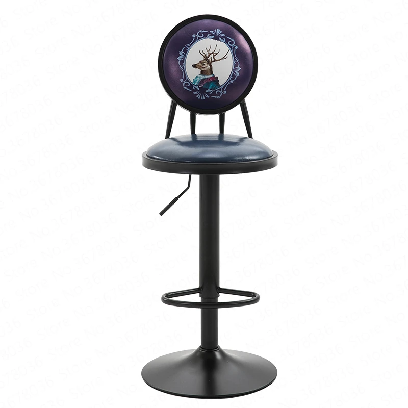 

Bar Chair Bar Lift Home Back Swivel Chair High Stool Creative Retro Bar Stool Modern Thicken Simplicity Bar Stool Chair