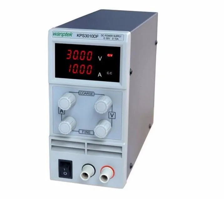 

wanptek kps3010df 0-30V/0-10A 110V-230V 0.1V/0.001A EU LED Digital Adjustable Switch DC Power Supply mA display variable