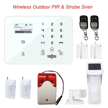 

Wireless Alarm System Home Burglar Security Alarm Panel with PIR Motion Sensor Solar Power Detector King Pigeon K9N
