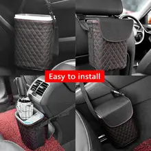 Автомобильная корзина для мусора Органайзер держатель мусора автомобилей сумка для хранения аксессуары для авто Электрический дверной замок сиденье для Защитные чехлы для сидений, сшитые специально для Volkswagen Polo Passat B5 B6 CC