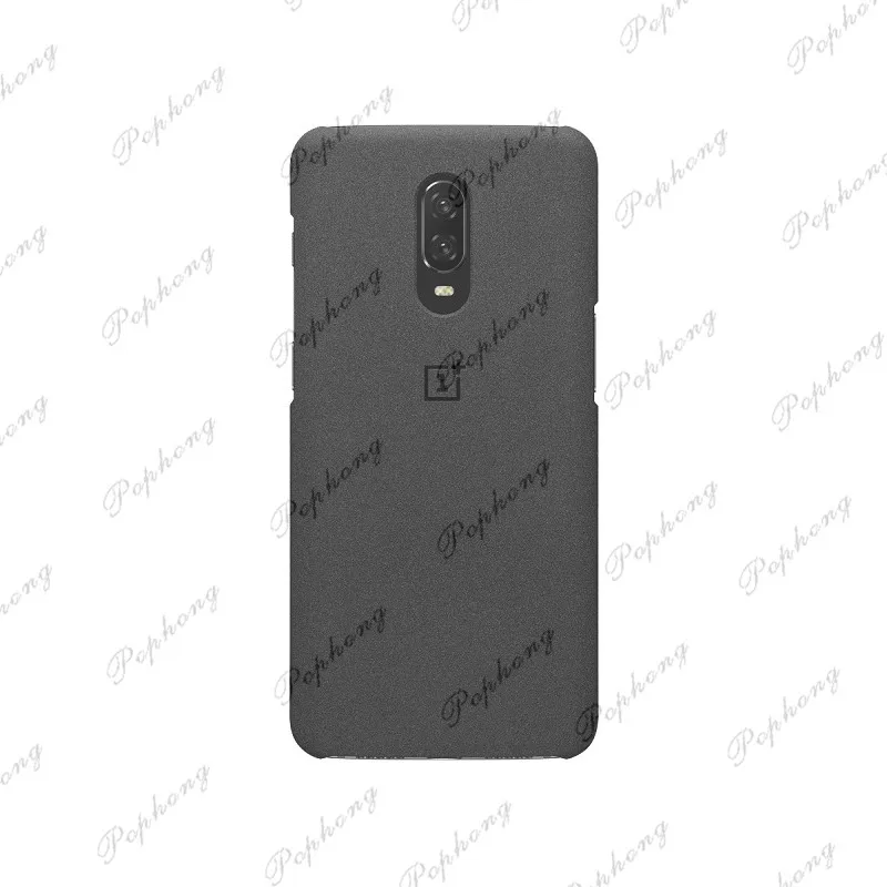 Чехол для oneplus 6 T,, официальный защитный чехол, силиконовый нейлоновый чехол Karbon, кожаный чехол-книжка one plus 6 - Цвет: Sandstone