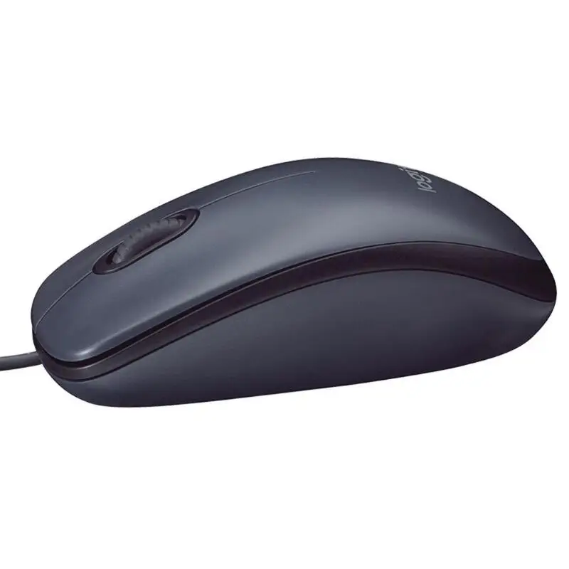 Logitech M90 1000 Точек на дюйм USB Проводная Мышь эргономичный оптический Мышь для Windows XP/7/8/10 ноутбука, настольного компьютера, ПК, USB Проводная 1,8 м Мышь